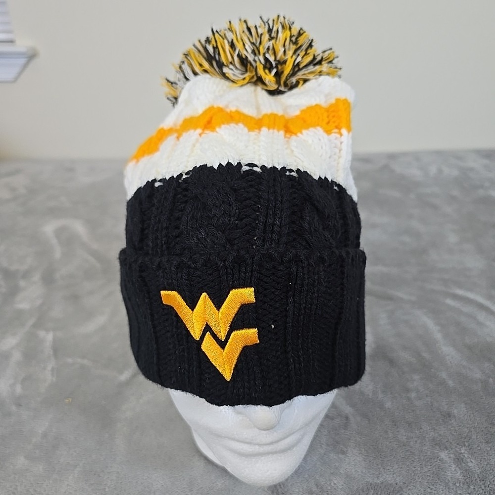 '47 Brand Hat Womens O/S West Virginia Mountaineers Pom Pom Beanie Sportswear